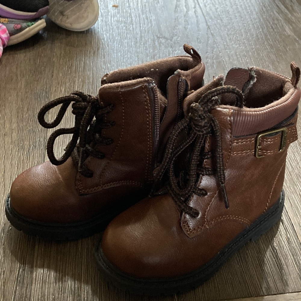 Carter's Brown Lace-Up Kids Boots